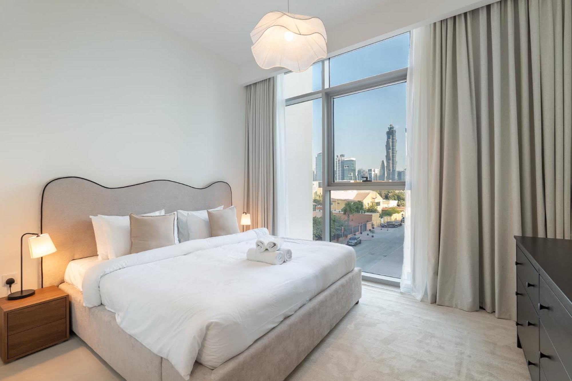 Full Burj Khalifa View In 3 Bedroom Apartment In Canal Front 1 That Sleeps 6 Dubaj Exteriér fotografie